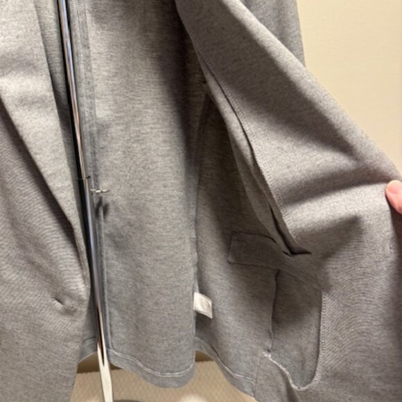 Style & Co Shimmer Metallic Blazer Jacket PM Shoulder Pads Button-Front - Picture 7 of 9